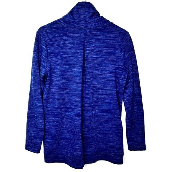 Eddie Bauer Sweater Womens XS Blue Cowl Neck Long Sleeve Gorpcore Pullover - Picture 2 of 14